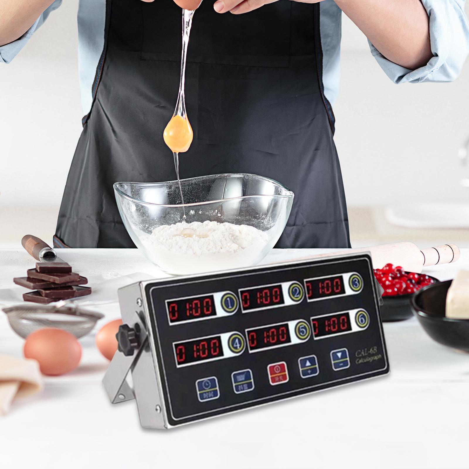 Commercial Kitchen Timer - นาฬิกาจับเวลาครัวแบบ LED หลายช่องสัญญาณ ตั้งโปรแกรมได้ สำหรับการใช้งานในร้านอาหาร ร้านเบเกอรี่
