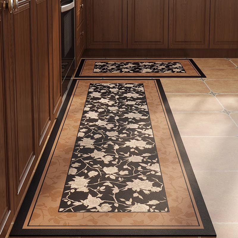 Commercial Kitchen Mats Anti Fatigue - ห้องครัวพรมไวนิล PVC กันเพรียงพรมกันลื่นพรมกันน้ําป้องกันความเมื่อยล้าพรมปูพื้นดอกไม้ตกแต่งบ้าน Runner พรม
