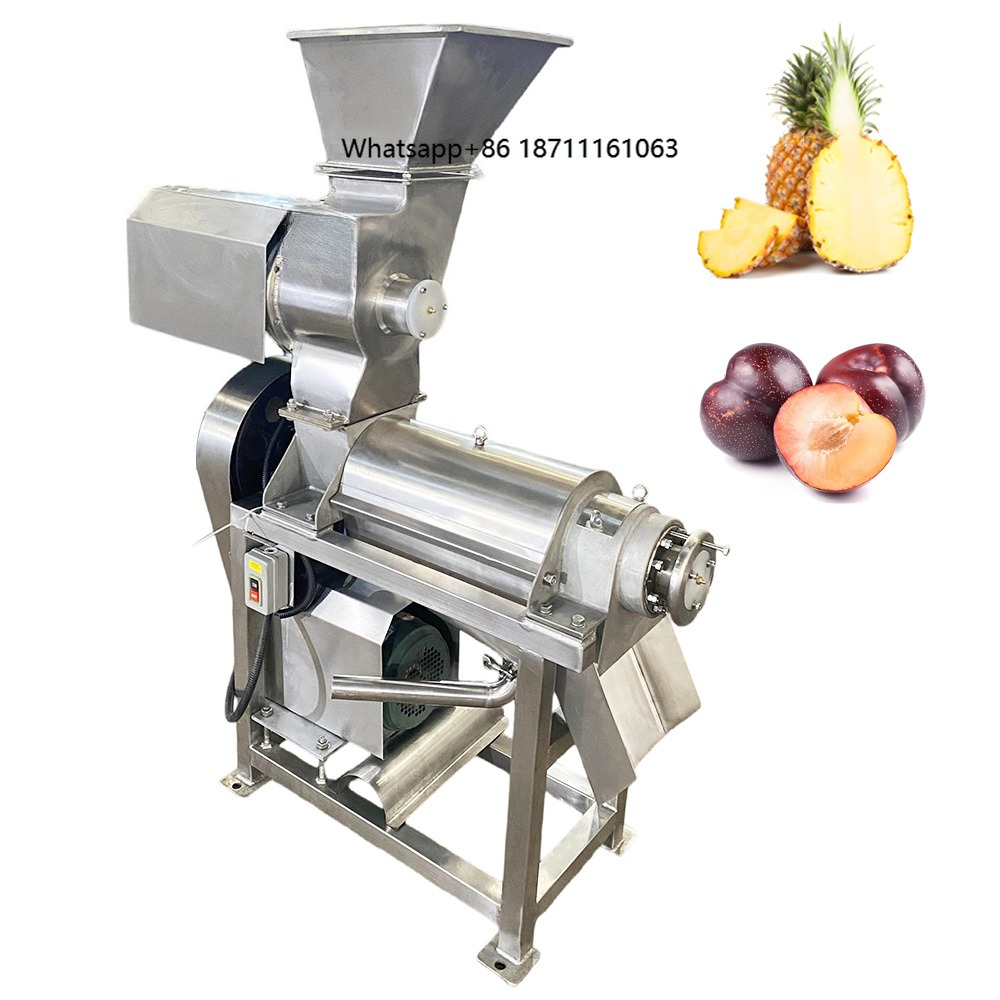 Juice Extractor Commercial - เครื่องสกัดน้ำผลไม้ชนิดเกลียวความเข้มข้นสูงสำหรับอุตสาหกรรมเชิงพาณิชย์ สำหรับน้ำข้าวฟ่างหวานและน้ำเสาวรส