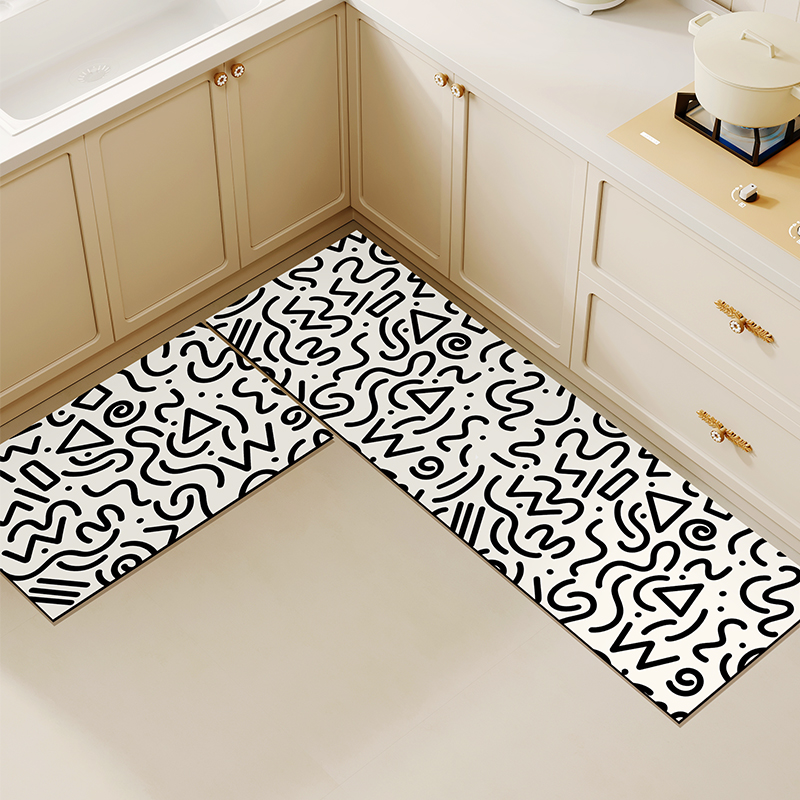 Commercial Kitchen Mats Anti Fatigue - พรมห้องครัวพรมยาวพีวีซีหนังกันน้ำเสื่อตกแต่งบ้านลื่นป้องกันความเมื่อยล้าเท้าเสื่ออัลฟอมบรา เดอ โคซินา