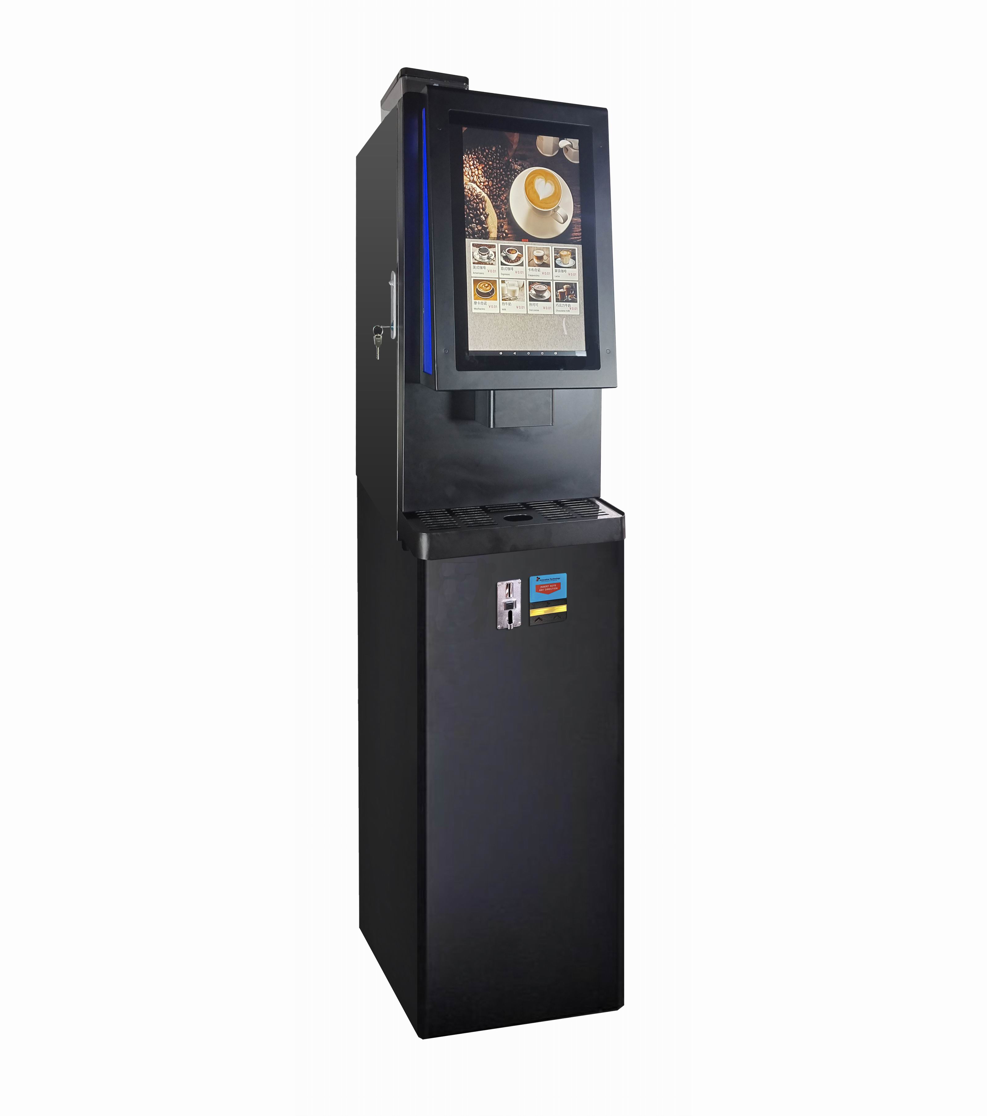Commercial Espresso Machine - เครื่องชงกาแฟเอสเพรสโซแบบสัมผัสหน้าจอ 408D สำหรับใช้งานเชิงพาณิชย์ เครื่องชงกาแฟจากเมล็ดกาแฟแบบตั้งโต๊ะ สำหรับธุรกิจ เครื่องชงกาแฟเอสเพรสโซอัตโนมัติ