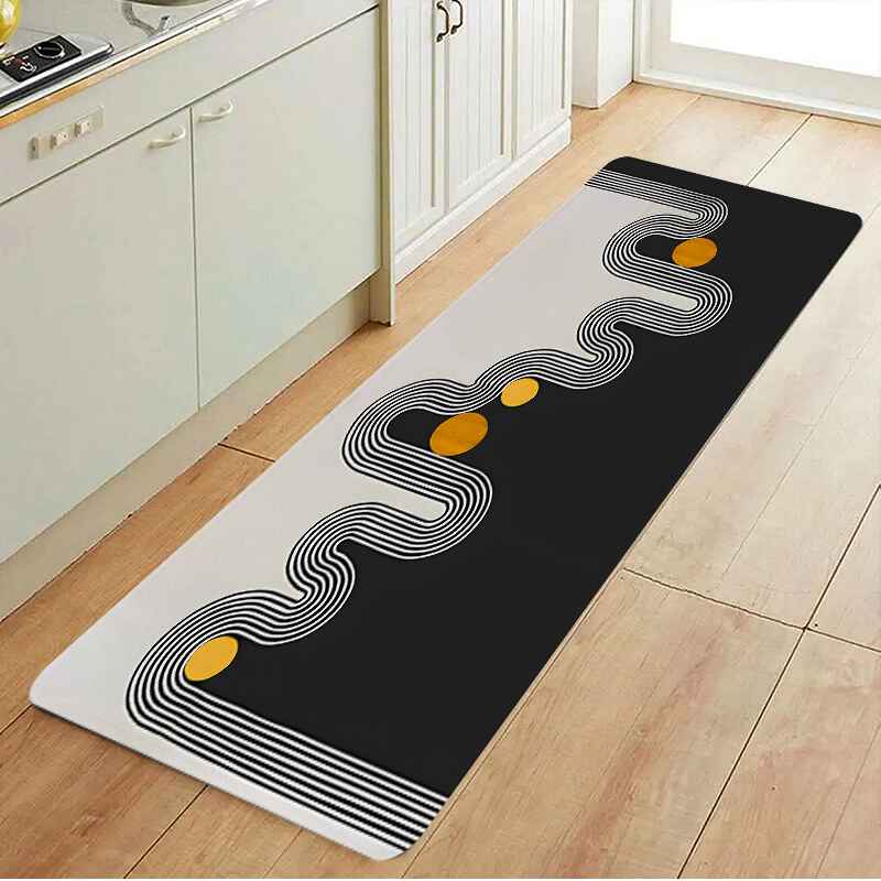 Commercial Kitchen Mats Anti Fatigue - พรมปูพื้นห้องครัวสมัยใหม่ พรมตกแต่งบ้าน กันลื่น ซักได้ พรมเช็ดเท้าหน้าประตูห้องครัว ป้องกันความเมื่อยล้า