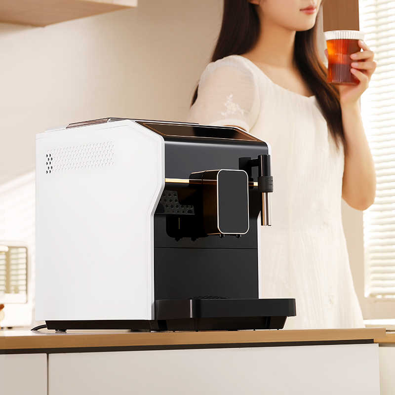 Commercial Espresso Machine - เครื่องชงกาแฟพกพาแบบซุปเปอร์บิสซิเนส พร้อมระบบทำความร้อนในตัว เครื่องชงเอสเพรสโซเชิงพาณิชย์ อัตโนมัติเต็มรูปแบบ