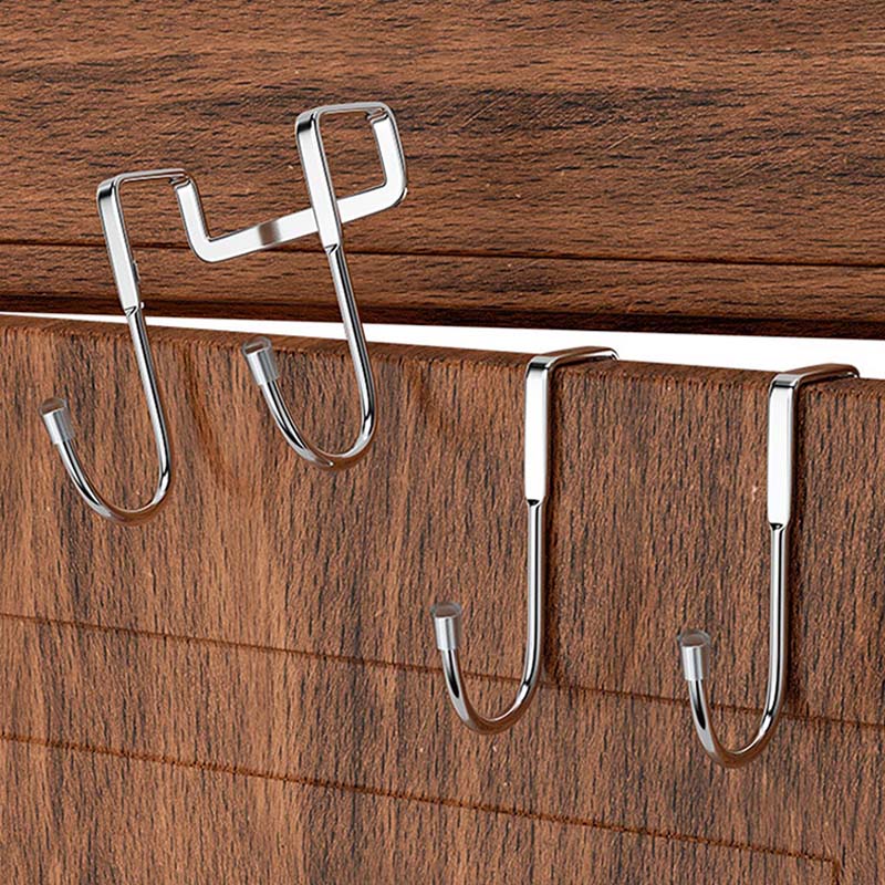 Commercial Kitchen Organization - 5PC 304 ตะขอสแตนเลสเจาะฟรี Double S-Shape Hook