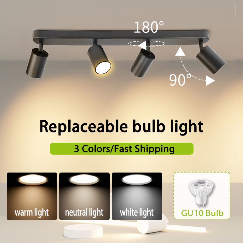 Commercial Kitchen Ceiling - GU10 LED Spotlight 110-220V ชุดโคมไฟเพดาน GU10