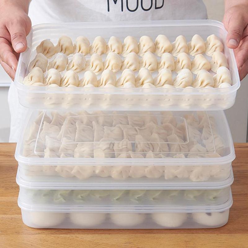 Commercial Kitchen Organization - กล่องเก็บของในครัวแบบใหม่ กล่องจัดระเบียบตู้เย็น ภาชนะใสสำหรับเก็บอาหาร ถาดสำหรับเก็บเกี๊ยว ผลไม้ ผัก
