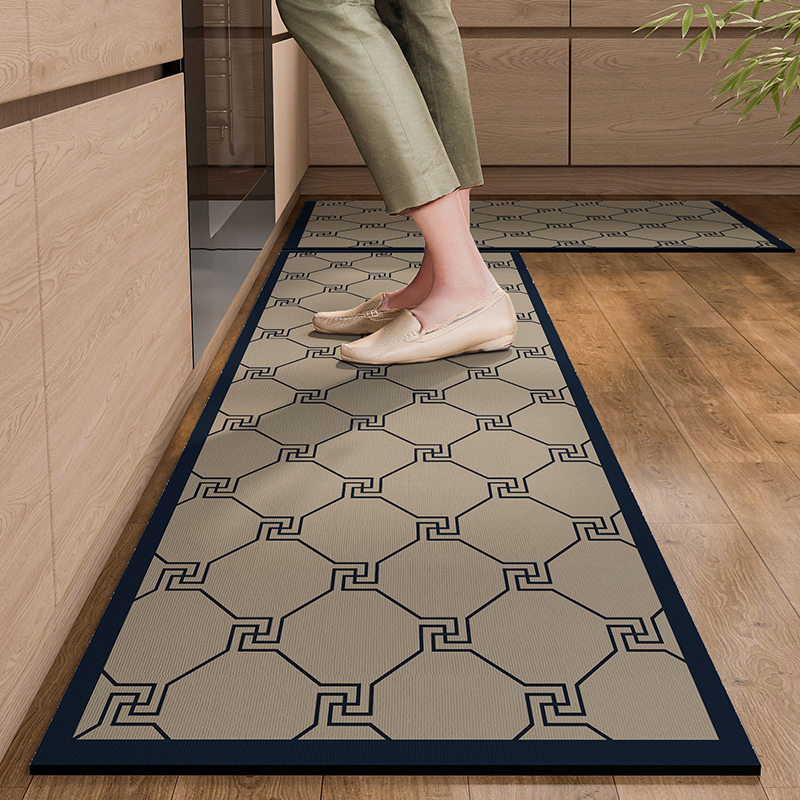 Commercial Kitchen Mats Anti Fatigue - พรมห้องครัวพรมยาวพีวีซีหนังกันน้ำกันลื่นแผ่นปูพื้นตกแต่งบ้านป้องกันความเมื่อยล้าเสื่ออัลฟอมบรา เดอ โคซินา שטיח מטבח