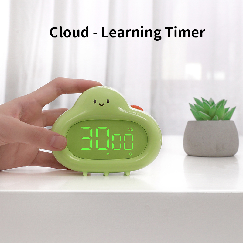 Commercial Kitchen Timer - 1ชิ้นตัวจับเวลารูปเมฆสีขาวสุดสร้างสรรค์ตัวจับเวลาการ์ตูนตัวจับเวลาการเรียนรู้บนเดสก์ท็อปตัวจับเวลาสำหรับทำอาหาร