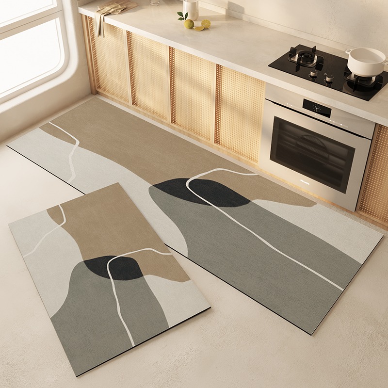 Commercial Kitchen Mats Anti Fatigue - พรมปูพื้นห้องครัวกันน้ำกันลื่น พรมหนังป้องกันความเมื่อยล้า พรมปูพื้นพีวีซีกันน้ำมัน ทำความสะอาดง่าย พรมยาวกันลื่น