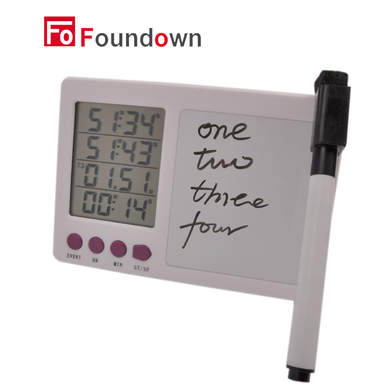 Commercial Kitchen Timer - นาฬิกาจับเวลาทำอาหาร นาฬิกาจับเวลาแบบนับถอยหลังและนับขึ้น พร้อมเสียงเตือน LCD 4 ช่อง