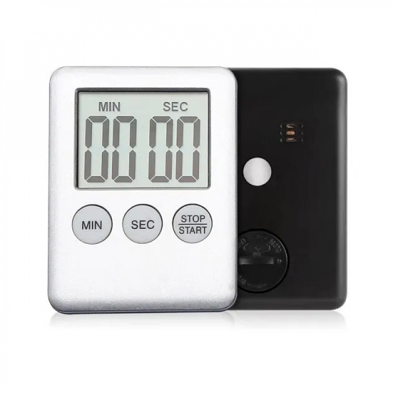 Commercial Kitchen Timer - นาฬิกาจับเวลาทำอาหารแม่เหล็ก หน้าจอ LCD ดิจิตอล นาฬิกาจับเวลาทำอาหารทรงสี่เหลี่ยม นาฬิกาจับเวลาทำอาหาร