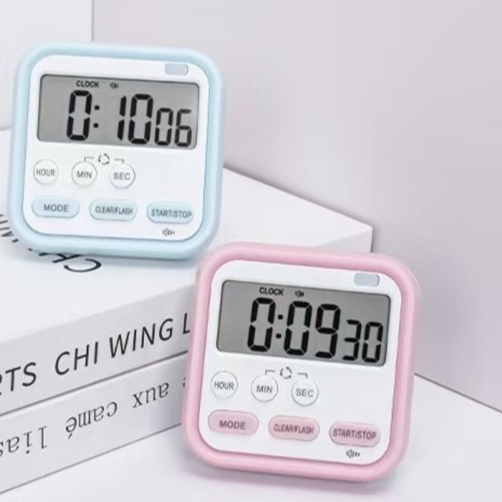 Commercial Kitchen Timer - จอแสดงผลดิจิตอลจับเวลาครัวดิจิตอล Loud ALARM Time Manager นับถอยหลังนาฬิกานักเรียนการเรียนรู้มัลติฟังก์ชั่นจับเวลาทําอาหาร