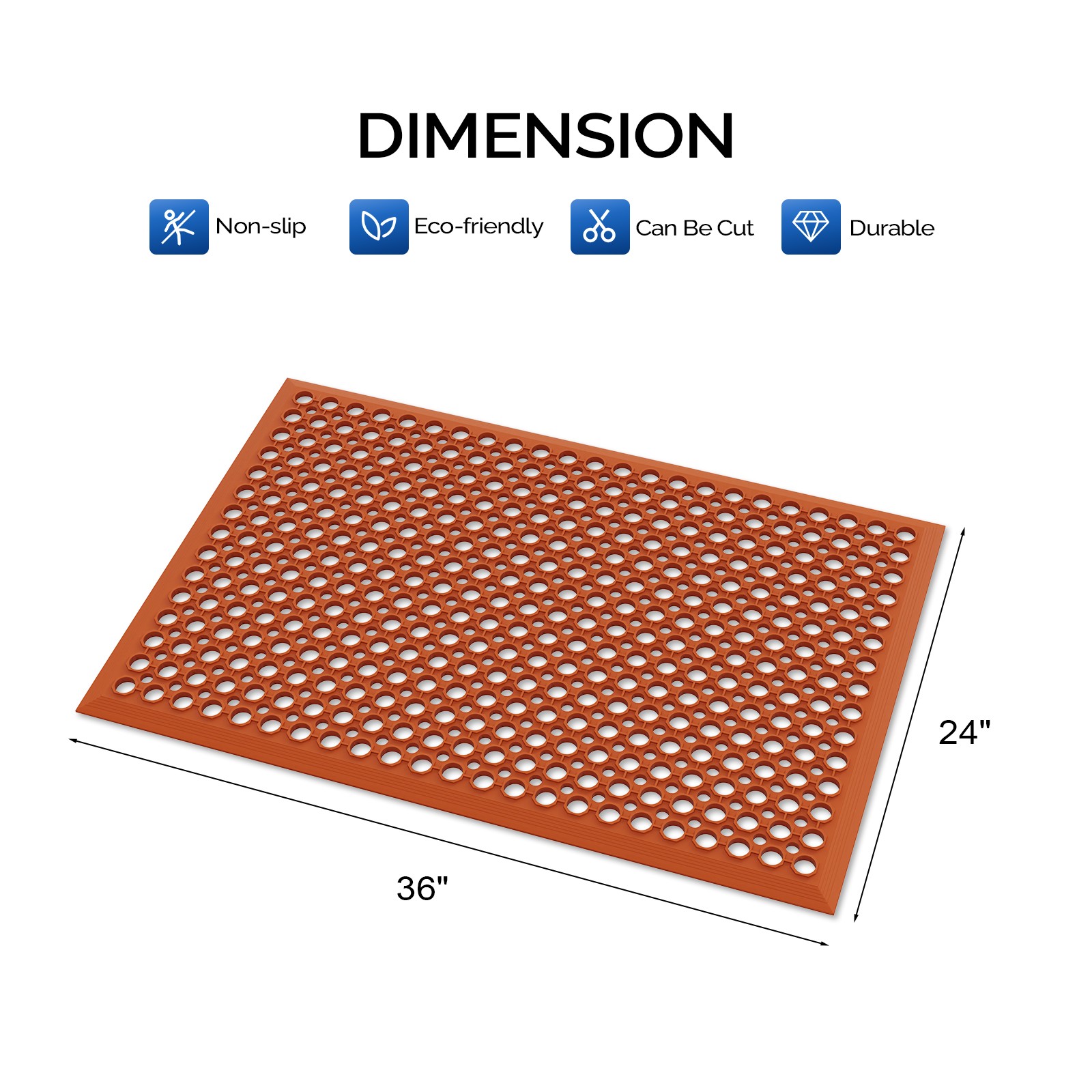 แผ่นรองพื้นป้องกันความเมื่อยล้ - Commercial Kitchen Mats Anti Fatigue บทวิจารณ์และราคา