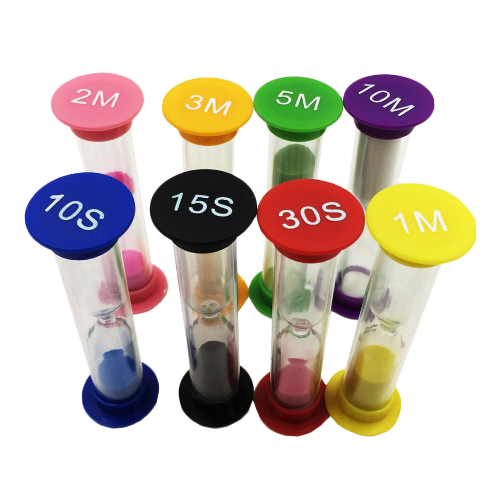 8ชุดSand Timer Clock 10/ 15/ 3 - Commercial Kitchen Timer บทวิจารณ์และราคา