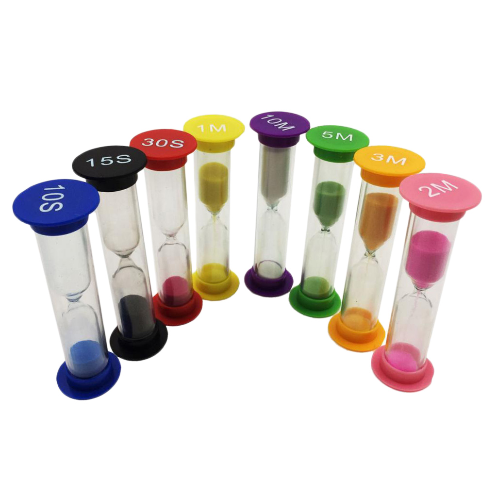 8ชุดSand Timer Clock 10/ 15/ 3 - Commercial Kitchen Timer บทวิจารณ์และราคา