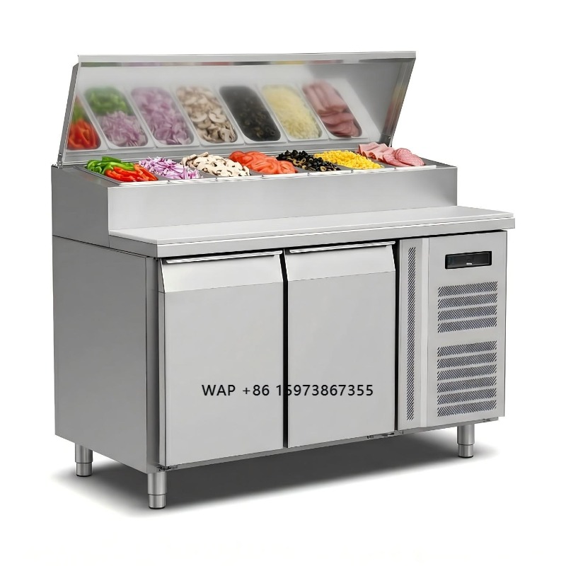 ตู้เย็นเตรียมอาหารแบบ OEM 2 ปร - Commercial Kitchen Table บทวิจารณ์และราคา