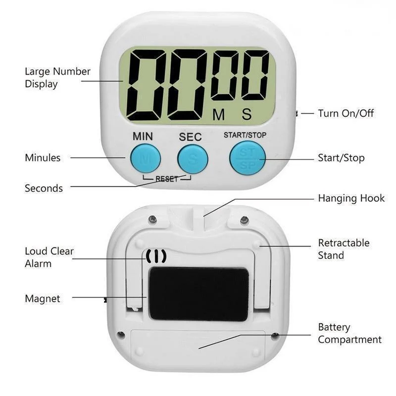 นาฬิกาจับเวลาครัวดิจิตอลขนาดเล - Commercial Kitchen Timer บทวิจารณ์และราคา