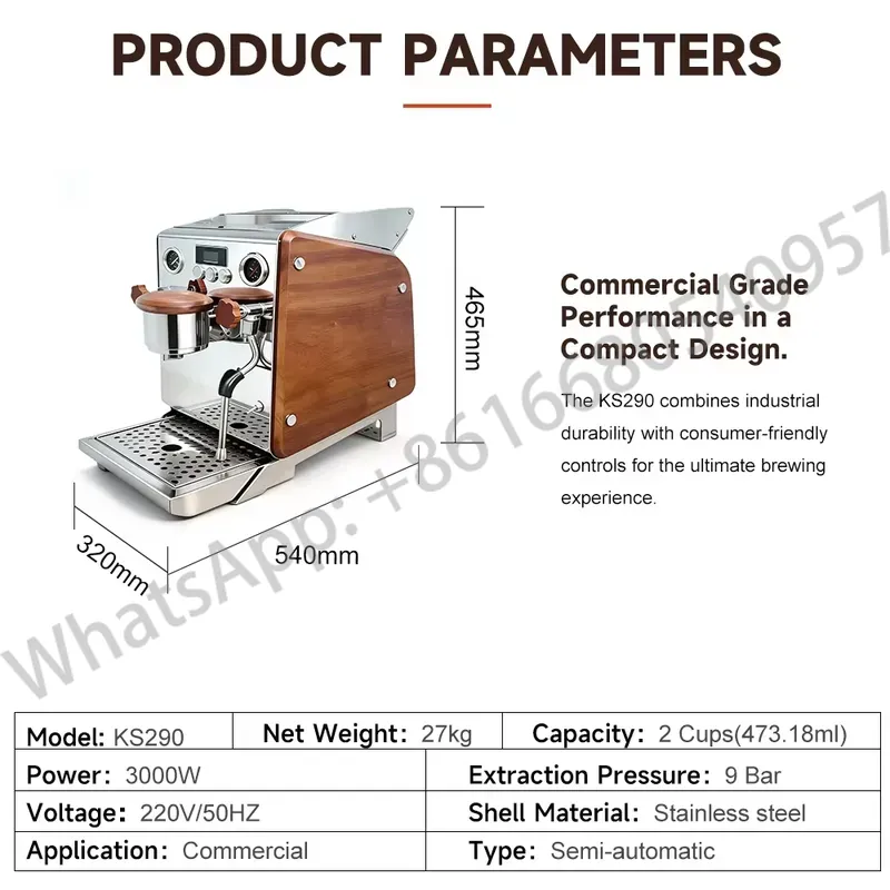 เครื่องชงกาแฟเอสเพรสโซ่กึ่งอัต - Commercial Espresso Machine บทวิจารณ์และราคา