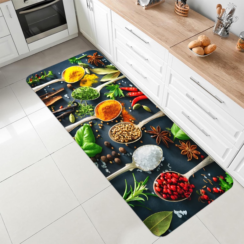 พรมปูพื้นลายสมุนไพรสำหรับห้องค - Commercial Kitchen Mats Anti Fatigue บทวิจารณ์และราคา