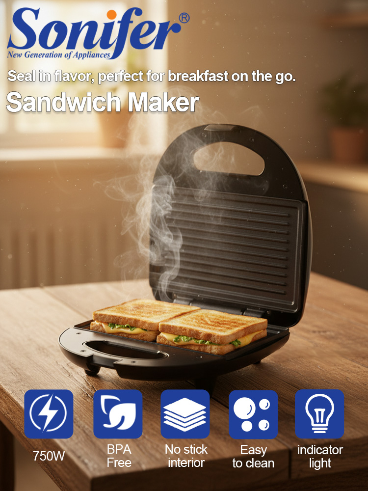 เครื่องทำแซนวิช Sonifer SF-617 - Sandwich Press Panini บทวิจารณ์และราคา