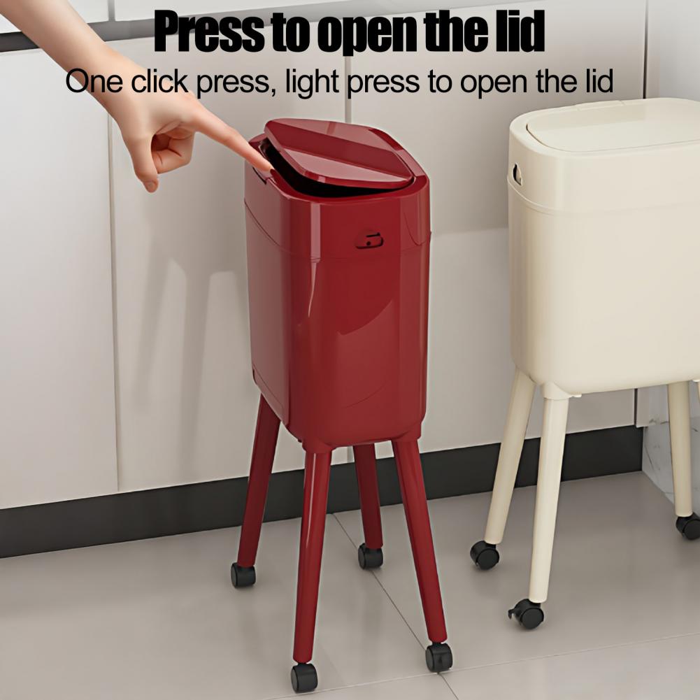 ถังขยะในครัวแบบกดฝา พร้อมล้อเล - Commercial Kitchen On Wheels บทวิจารณ์และราคา