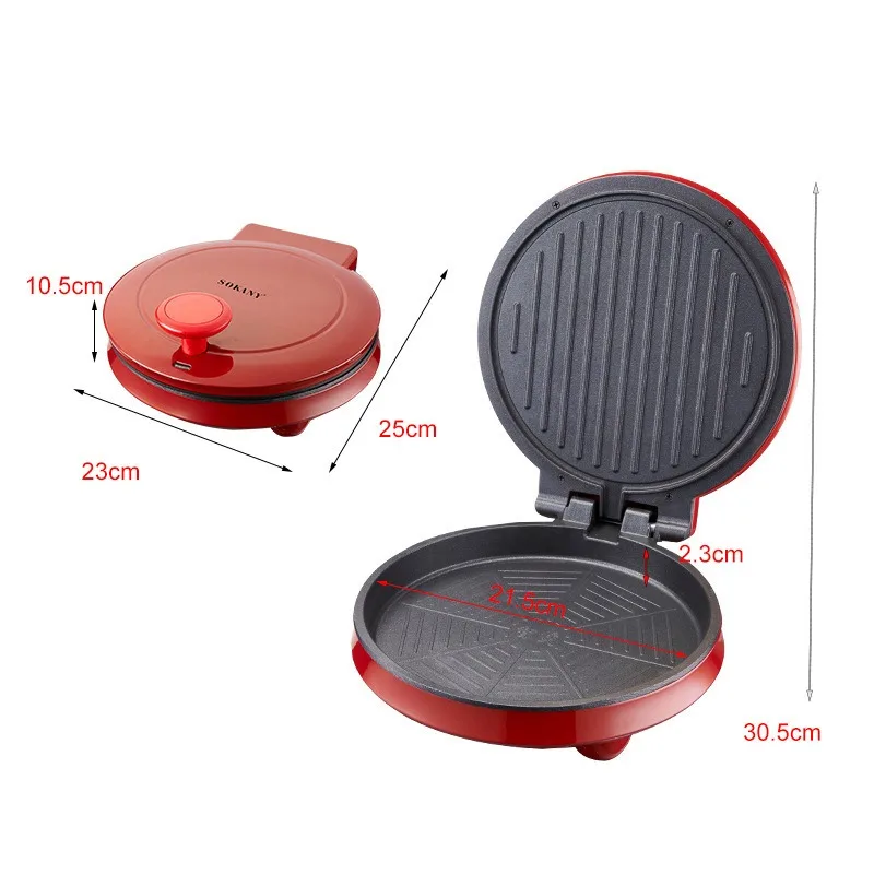 เครื่องทำพิซซ่าไฟฟ้า 110V, กระ - Sandwich Press Panini บทวิจารณ์และราคา