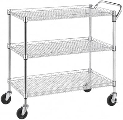 รถเข็นครัวอเนกประสงค์แบบ 3 ชั้ - Commercial Kitchen On Wheels บทวิจารณ์และราคา