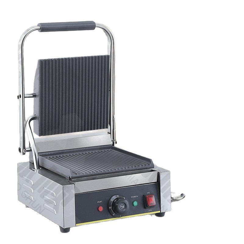 เตาปิ้งย่างไฟฟ้าแบบแผ่นเรียบแล - Sandwich Press Panini บทวิจารณ์และราคา