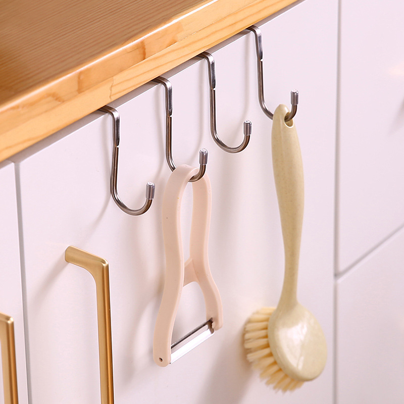 5PC 304 ตะขอสแตนเลสเจาะฟรี Dou - Commercial Kitchen Organization บทวิจารณ์และราคา