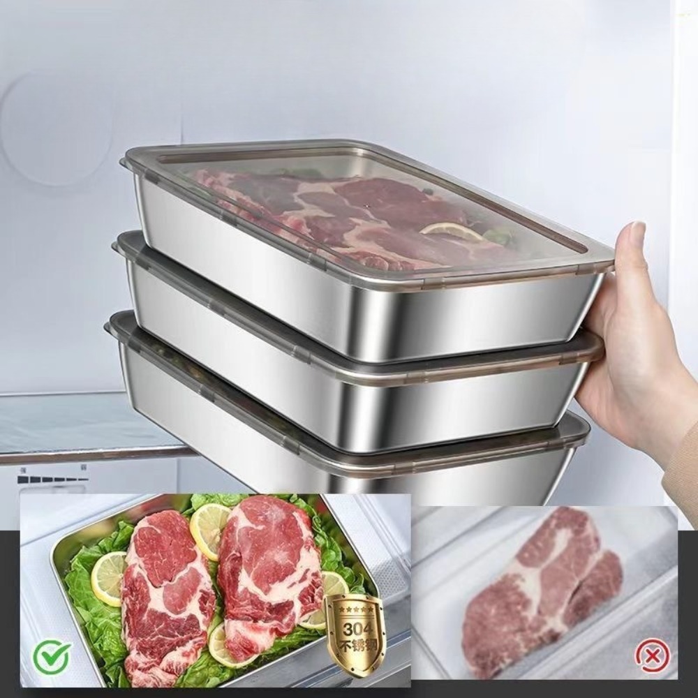 ถาดเสิร์ฟสแตนเลสเกรดอาหารพร้อม - Commercial Kitchen Organization บทวิจารณ์และราคา