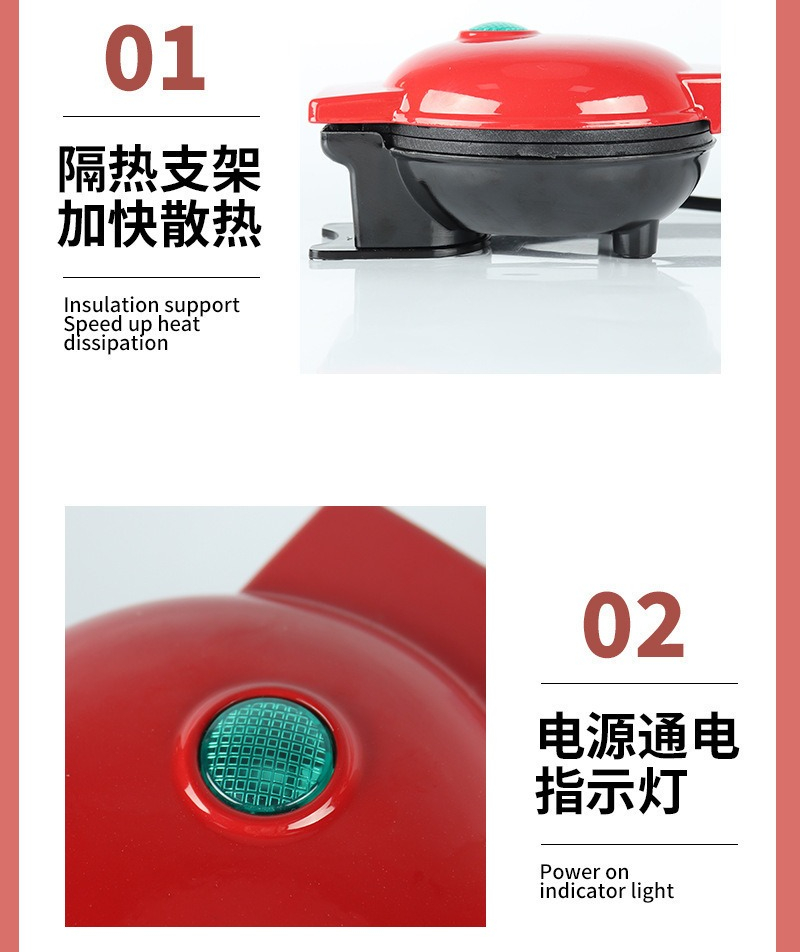 เครื่องทำวาฟเฟิลรูปหัวใจขนาดเล - Sandwich Press Panini บทวิจารณ์และราคา