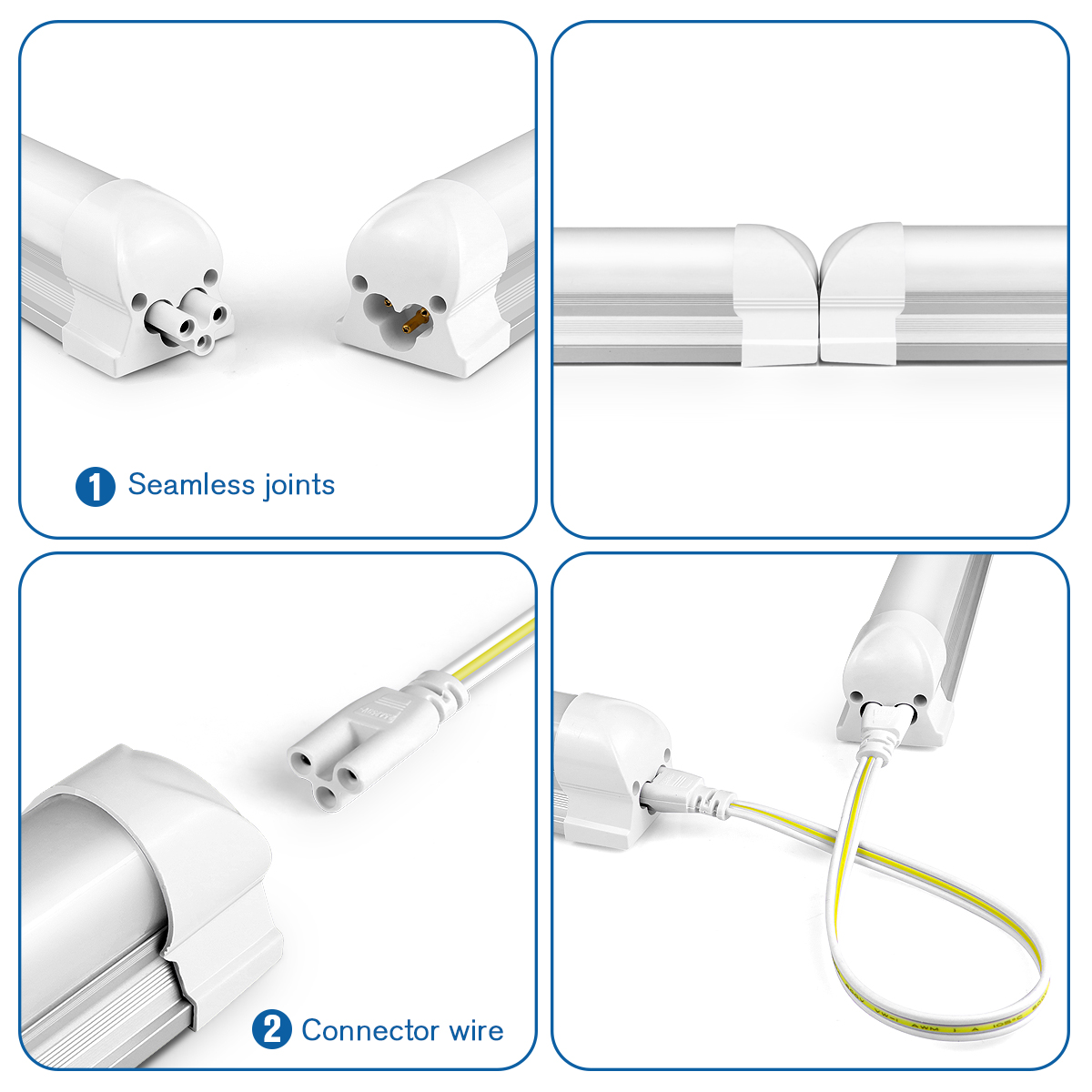 AC220V EU Plug T8 หลอดไฟ LED 2 - Commercial Kitchen Ceiling บทวิจารณ์และราคา