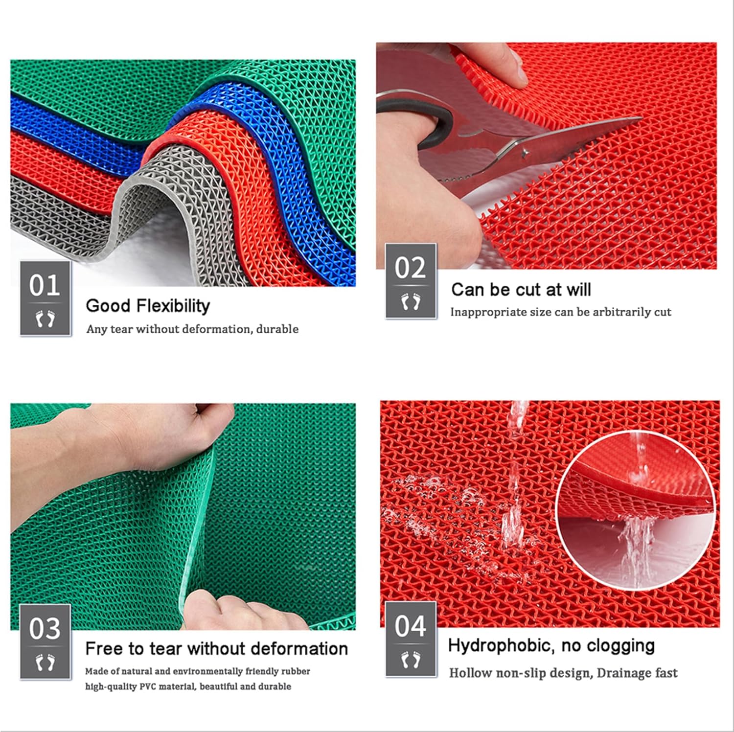 สระว่ายน้ำ ห้องน้ำ ห้องครัวเชิ - Commercial Kitchen Mats Anti Fatigue บทวิจารณ์และราคา