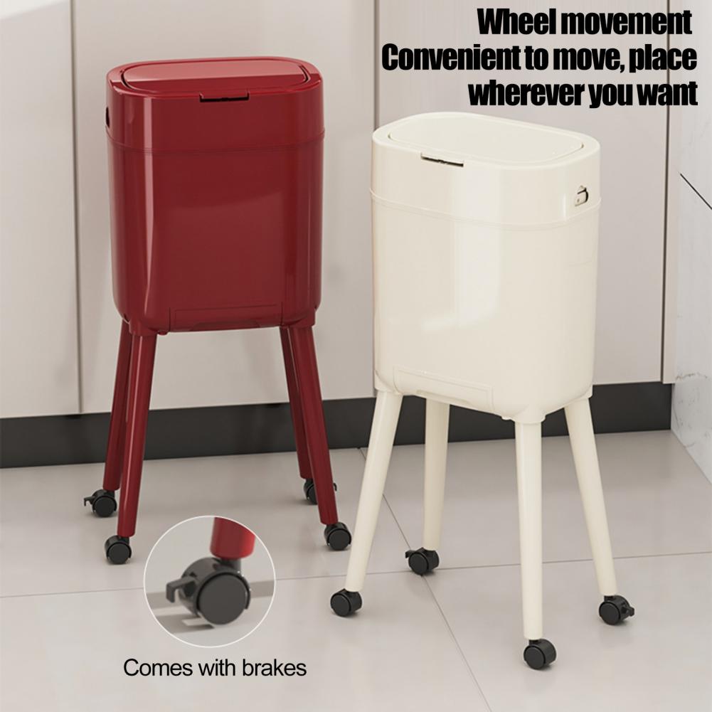 ถังขยะมีขาตั้งสูงพร้อมล้อเลื่อ - Commercial Kitchen On Wheels บทวิจารณ์และราคา