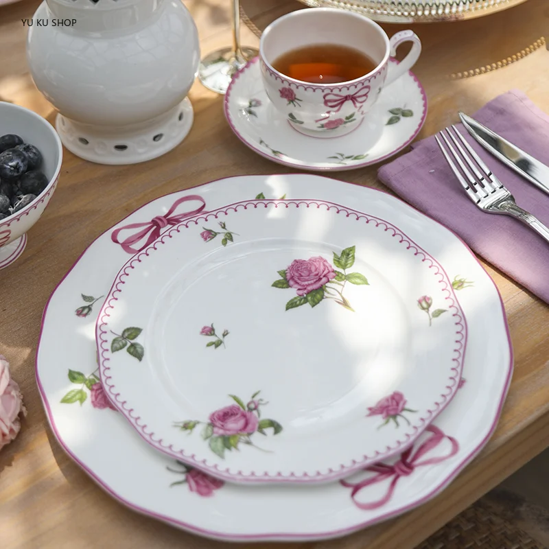 French Rose ช้อนส้อม Bone Chin - Commercial Kitchen Table บทวิจารณ์และราคา