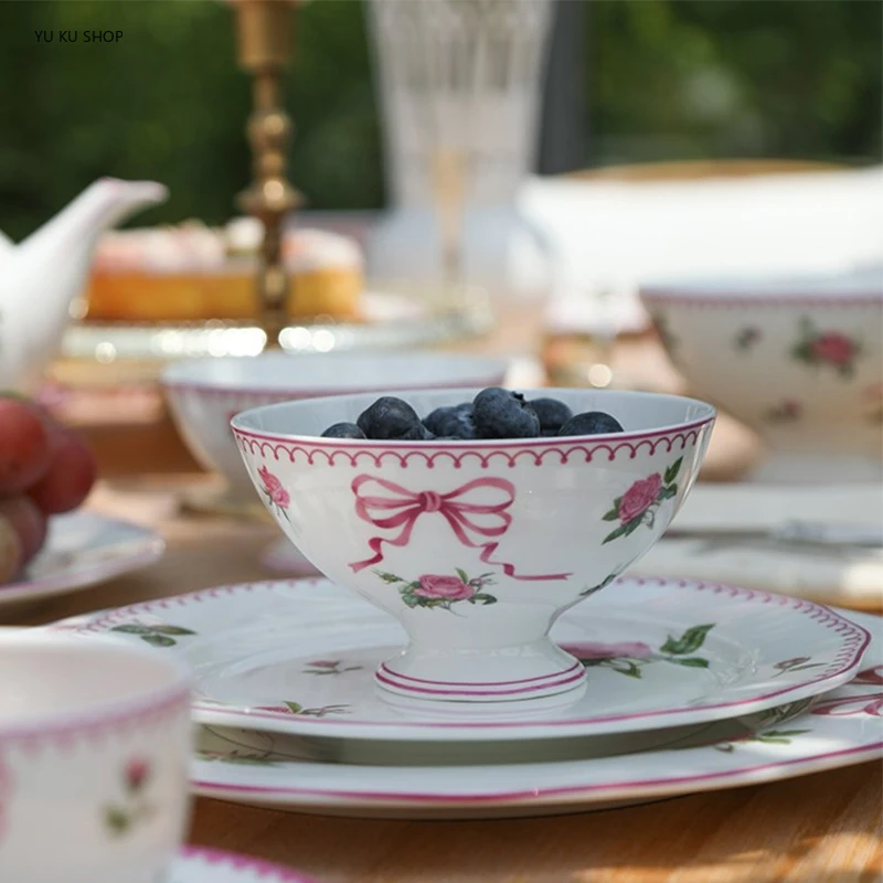 French Rose ช้อนส้อม Bone Chin - Commercial Kitchen Table บทวิจารณ์และราคา