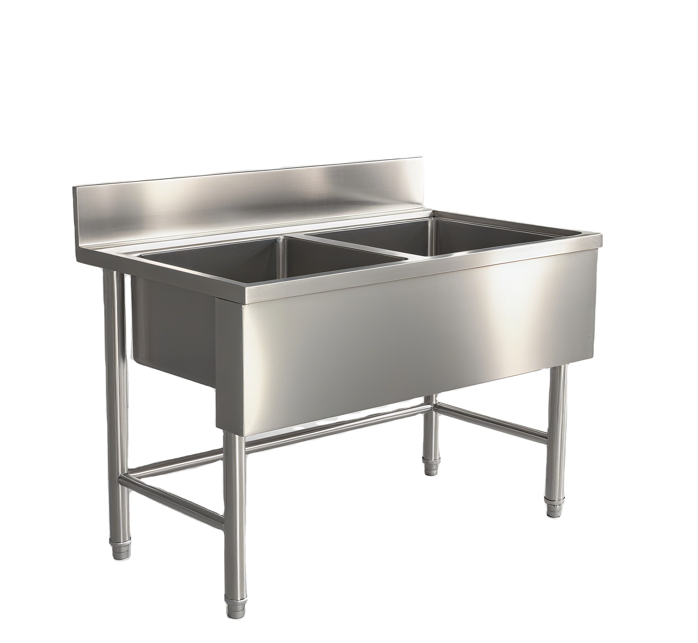 อ่างล้างจานสแตนเลสสองชั้นขนาดใ - Commercial Kitchen Table บทวิจารณ์และราคา