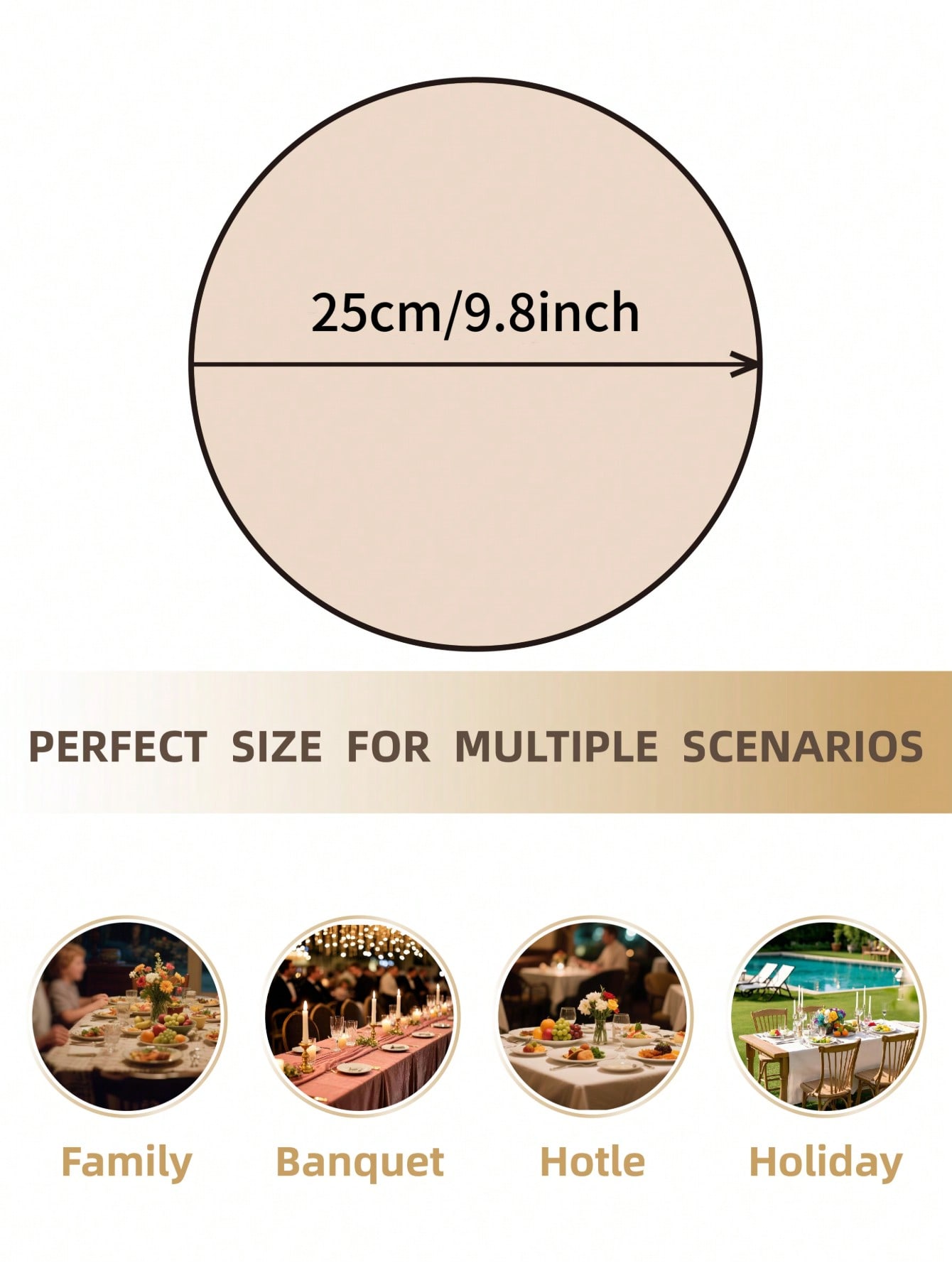 แผ่นรองจานลายดอกไม้ปักลาย Dits - Commercial Kitchen Table บทวิจารณ์และราคา