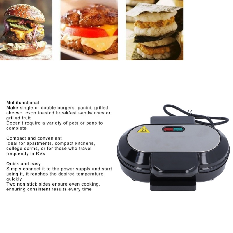 เตาปิ้งย่างไฟฟ้า 750 วัตต์, เค - Sandwich Press Panini บทวิจารณ์และราคา