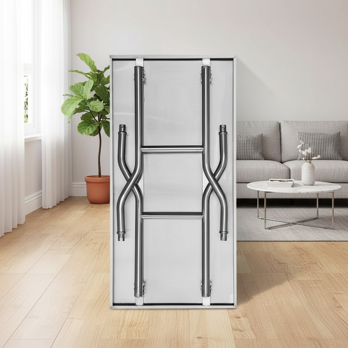 โต๊ะเตรียมอาหารพับได้สแตนเลสสำ - Commercial Kitchen Table บทวิจารณ์และราคา